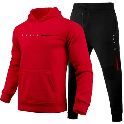 Hot Sale Men's Tracksuit Men Daily Comfortable Single Hooded Sportswear and Sweatpants Man Fashion Sports Suits Jogging Simple