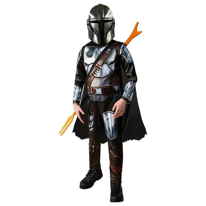 Boys Classic Movie Mask Costume Printed Cartoon Warrior Armor Bodysuit Kids Fantasy Cosplay Costume Halloween