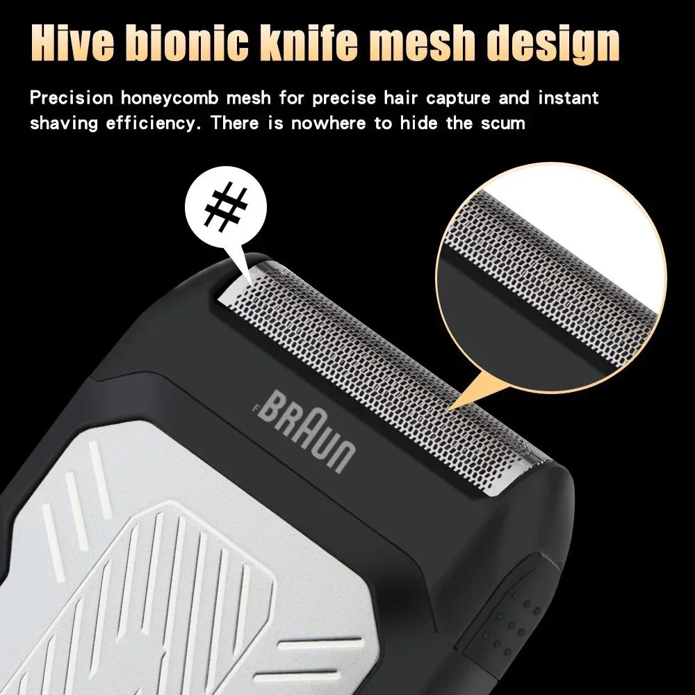 Original Fang Braun M606 Electric Razor Professional Shaver Portable Shaving Machine Mini Beard Trimmer Razor Shaver for Men