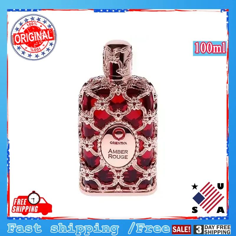 Presentes Duradouros de Perfume Orientica Royal Amber Rouge Oud Açafrão Masculino Feminino Eau De Spray Unissex Frasco de Vidro Neutro Colônia de Rosa Longa