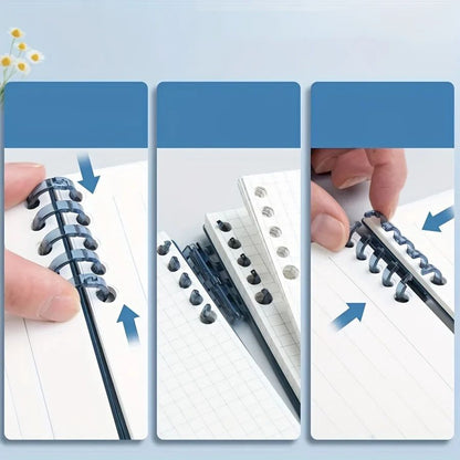 1 Pc Minimalist Coil Notebook,Thick, Lined & Grid Paper For College Students And Office Use