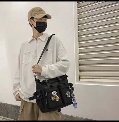 Japanese Harajuku School Bags for Teenage Girls Casual Fashion Crossbody Bag New Trendy Shoulder Bag Student Backpack Hand Bags