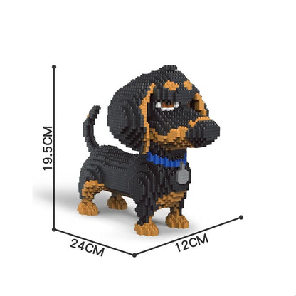 Knew Built Quatro estilos de micropartículas expressivas de blocos de montar de mini-gatos, modelos de laranja e vaca, os favoritos dos entusiastas de animais de estimação