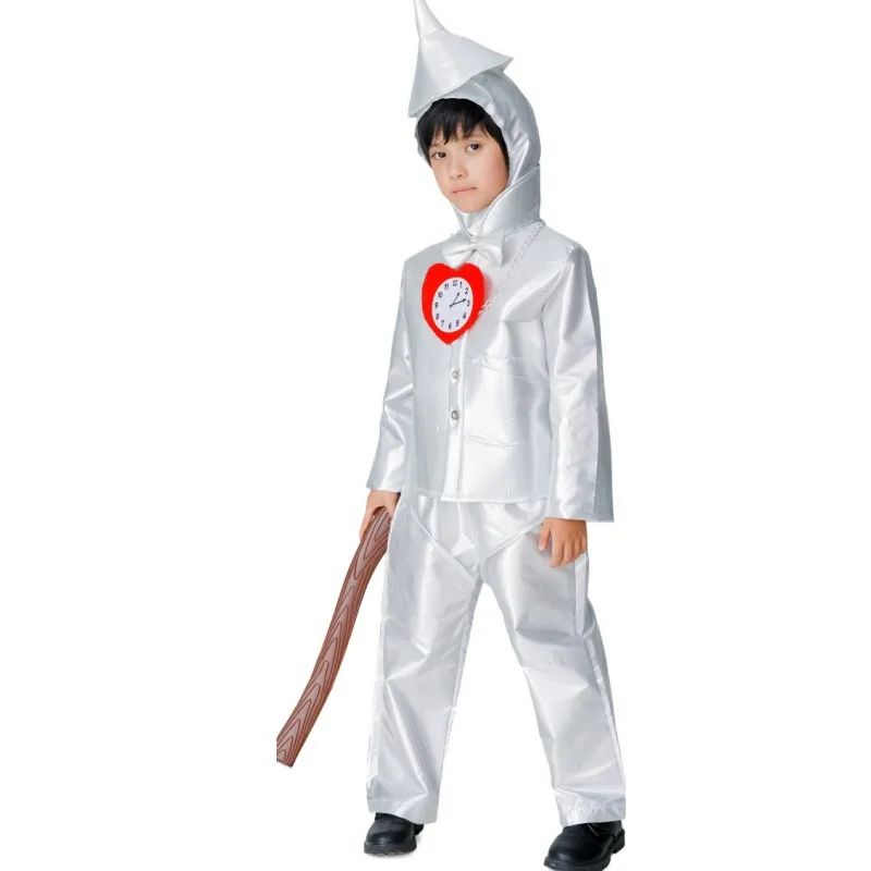 Halloween Cosplay Tin Man Costume Parent-children Clothing Adult Male Iron Man Costume Wizard of Oz Performance Stage Costumes