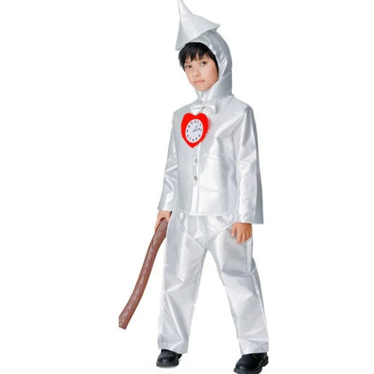Halloween Cosplay Tin Man Costume Parent-children Clothing Adult Male Iron Man Costume Wizard of Oz Performance Stage Costumes
