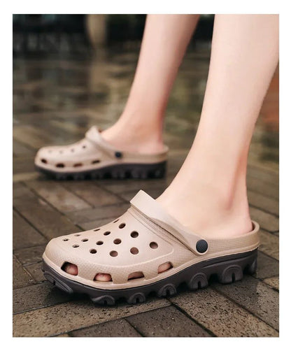 Men Clogs Sandals Outdoor Casual Shoes EVA Lightweight Slippers Summer Sandalias Platform Hombre Women Beach Large Big Size 50