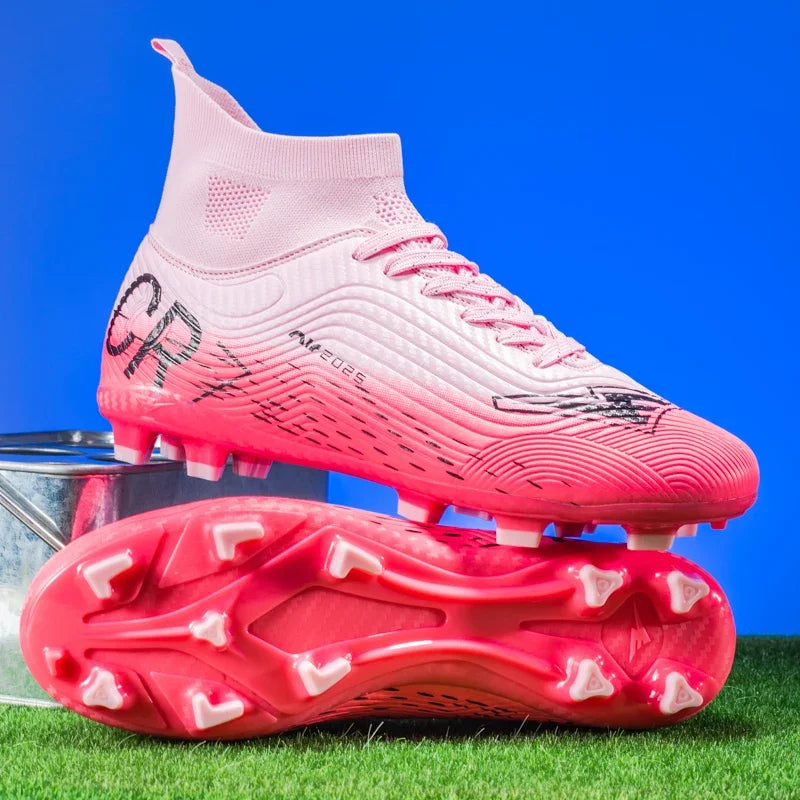 New Men Training Football Boots Ultralight Breathable Professional Soccer Shoes Soft Sport Unisex Grass Cleats Match Sneakers