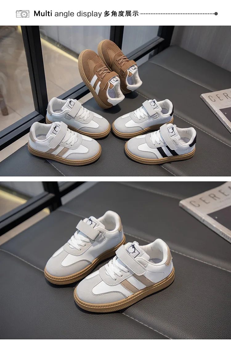 Lightweight Kids Skate Shoes 2025 New Spring Boys Non-slip Sports Footwear Breathable Training Running Fashion Sneakers