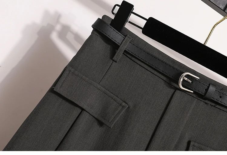 Women's Solid Simplicity Casual Chic Skirt Plus Size Suit Skirts Autumn Winter Fashion New A-line Temperament Large Size Skirt