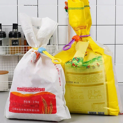 1/10pcs Portable Multifunctional Bag Storage Sealing Clips Snack Grain Preservation Snack Sealing Clips for Home Kitchen Office