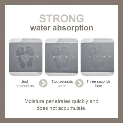 Marble Texture Bath Mat Non-slip Super Absorbent Toilet Bathroom Floor Rug Living Room Porch Entrance Carpet Home Bedroom Decor