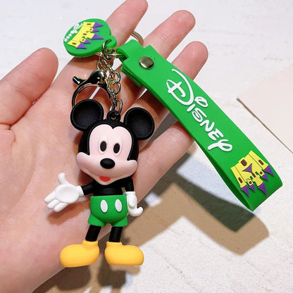 Disney Anime Mickey Chaveiro Desenho Animado Stitch Fofo Minnie Chaveiro Estudante Bolsa Pendurada Chaveiro Carro Tudo-a-ver Presentes de Natal