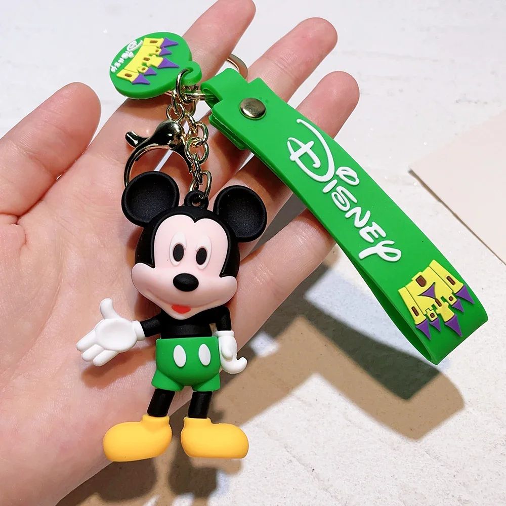 Disney Anime Mickey Chaveiro Desenho Animado Stitch Fofo Minnie Chaveiro Estudante Bolsa Pendurada Chaveiro Carro Tudo-a-ver Presentes de Natal
