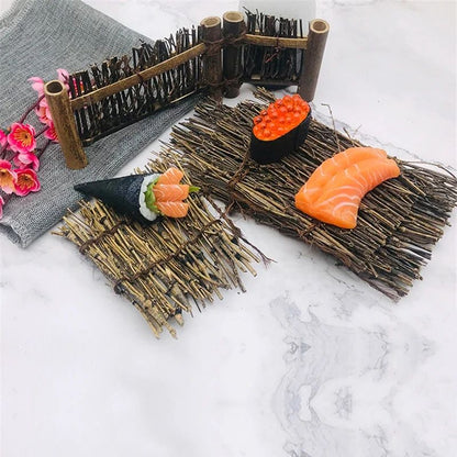 Bamboo Japanese Cuisine Sushi Boats Pine Creative Sushi Sashimi Platter Sushi Tools Cuisine Tableware Decoration Ornament