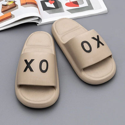 New Men slippers Non-Slip Slide Sandals Thick Soft Platform House Shoes Men Indoor Outdoor Shower Bathroom Slipper Casual Shoes