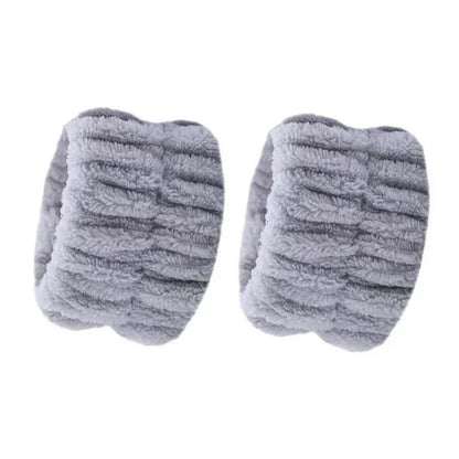 Wrist Washing Belt Soft Cotton Towel Face Wash Absorbent and Moisture-proof Hand Towel Wrist Wash with Coral Fleece Splash Proof
