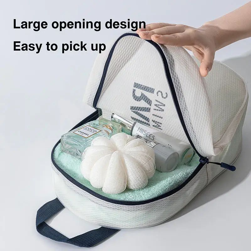Waterproof Portable Storage Bags Big Capacity Handbags Organizer Bag for Travel Swimming Gym Beach Toiletries Dry Wet Separation