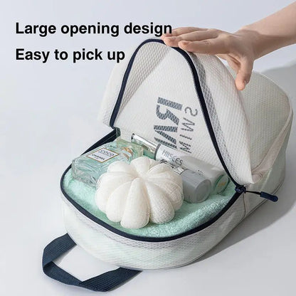 Waterproof Portable Storage Bags Big Capacity Handbags Organizer Bag for Travel Swimming Gym Beach Toiletries Dry Wet Separation