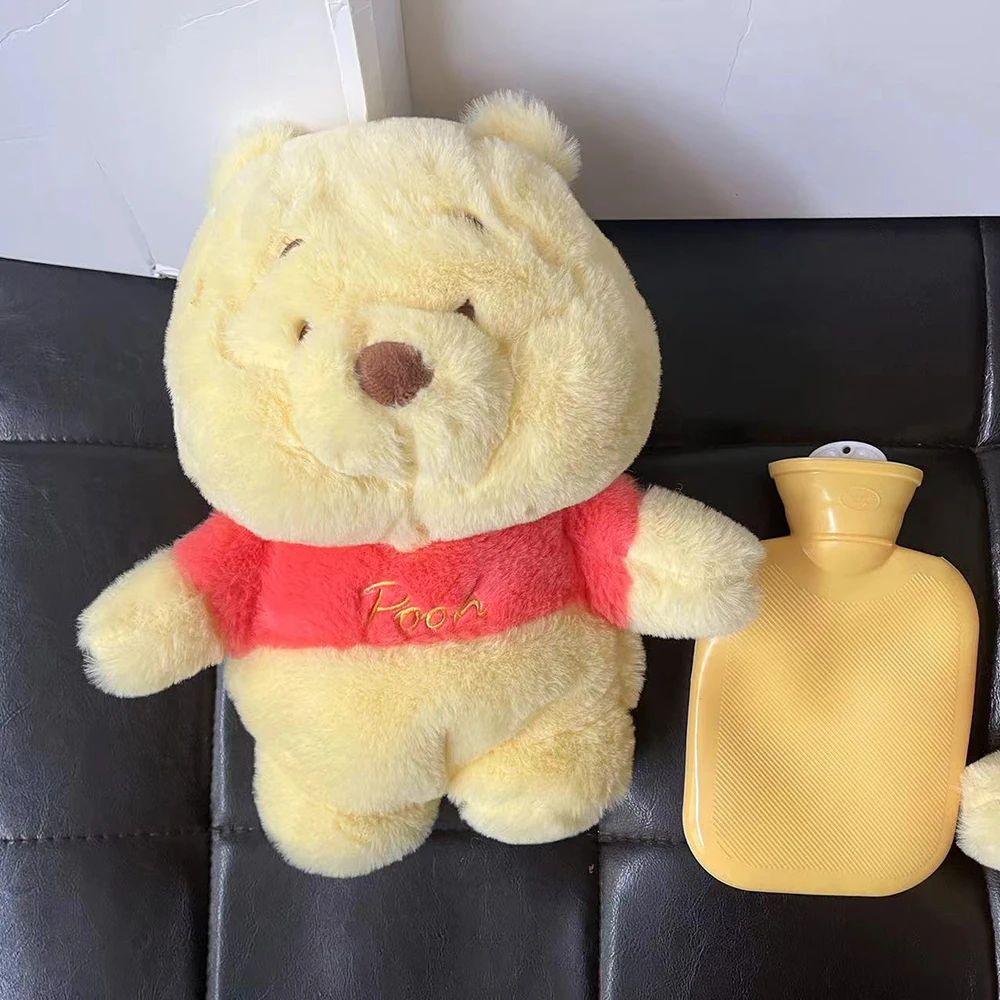 in stock Disney Stitch Angel Lotso Pooh Bear Dumbo Plush Hand Warm Bottle Hot Water Bottles Portable Warm Hand Bag Girl Gift