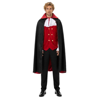 Adult Vampire Costume Men's Medieval Gothic Costume Set Suitable for Halloween Parties Movie Theme Cosplay Costume