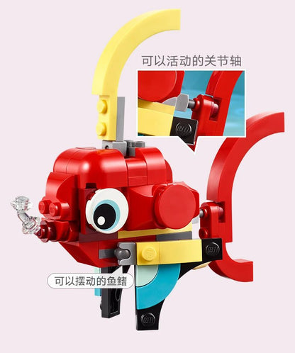 LEGO Creator série criativa 31145 pequeno dragão vermelho meninos e meninas blocos de montar educacionais brinquedos