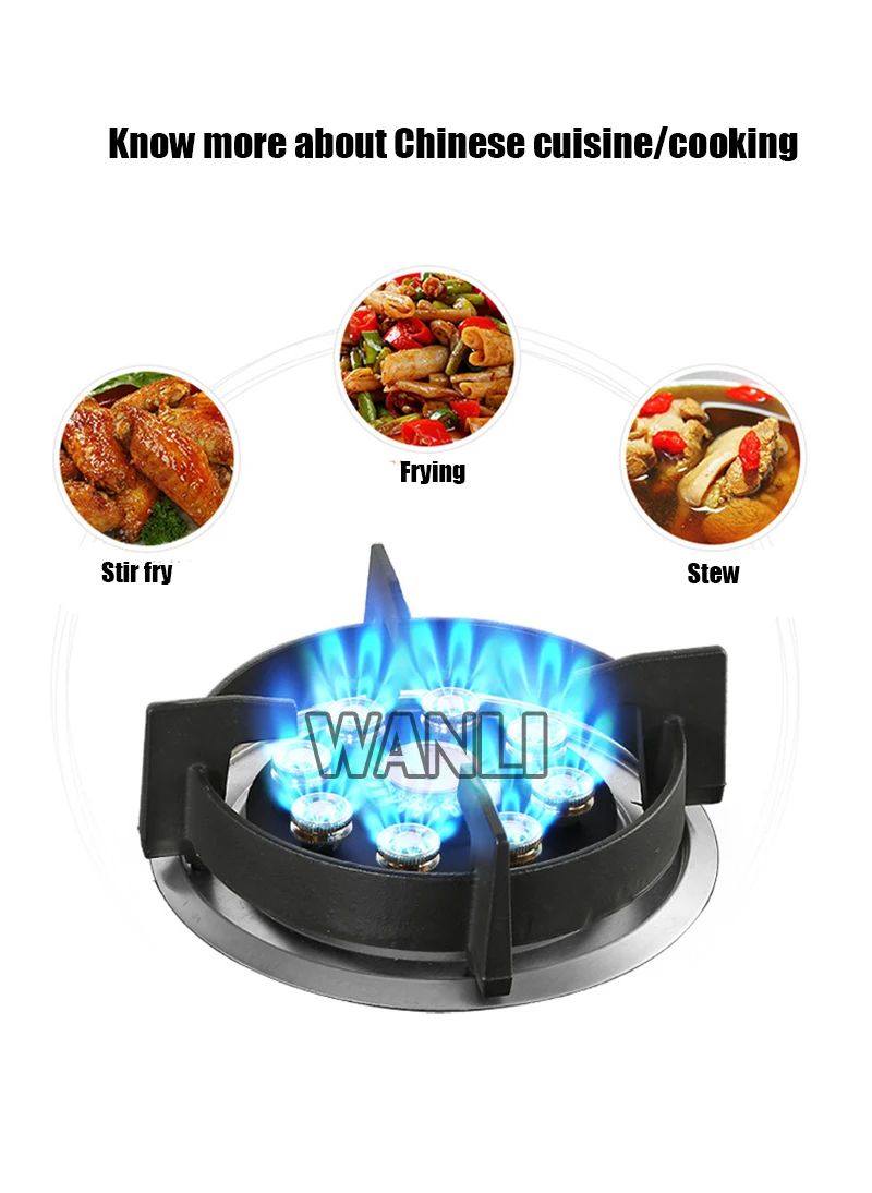 Desktop 220v Household Built-in Electric Dual-purpose Gas Stove Induction Cooker Natural Gas/Liquefied Petroleum Gas Single-burn