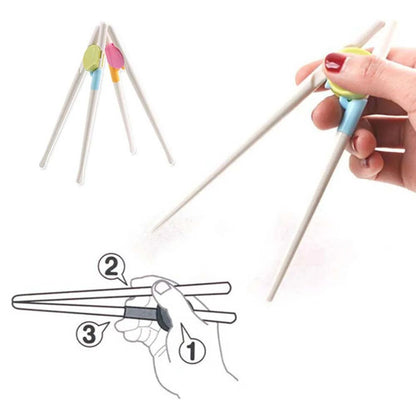 1 Pair Chopsticks For Sushi Baby Kids Beginner Practical Chopstick Easy Use Learning Training Helper Dishes Dinner Kitchen Tools