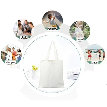 Katseye Tote Bag Korean Kpop Shopping Bag Print Original Design White Unisex Travel Canvas Casual Bag Commuting Portable Handbag