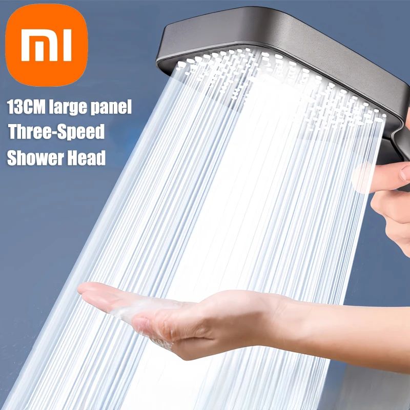 Xiaomi Novo Painel Grande 3 Modos Ajustáveis Chuveiro Doméstico de Alta Pressão com Massagem e Elemento Filtrante Acessórios para Banheiro