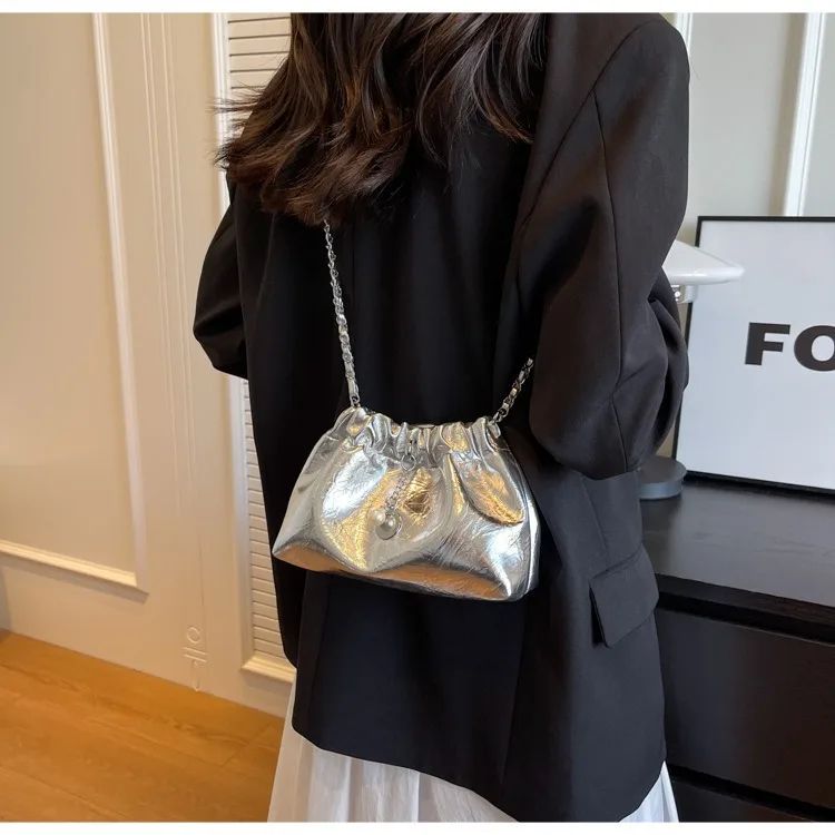 Y2K Millennium Bag Women 2025 New High Sense Shoulder Bags Summer Chain Bag Fashion Bucket Bag Messenger Bags Purses Handbags