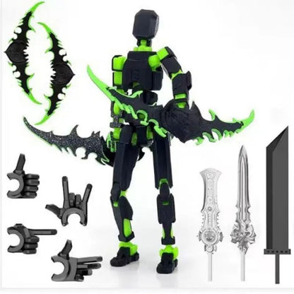 Titan 13 Boneco de Ação Multiarticulado Articulações Móveis Modelos de Personagens para Montar Impressão 3D Descompressão Boneco DIY