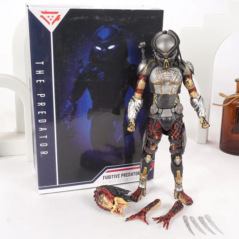 Filme Clássico NECA Ultimate Series Predador 7" Caçador da Selva vs Ovos Alienígenas PVC Boneco Articulado Colecionável