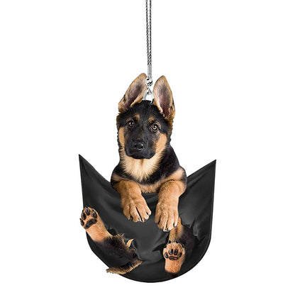 Car Pendant Practical Interior Cute Mini Puppy Pendant Anime Puppy Practical Car Ornament Toy Gift Hanging Decoration Accessory