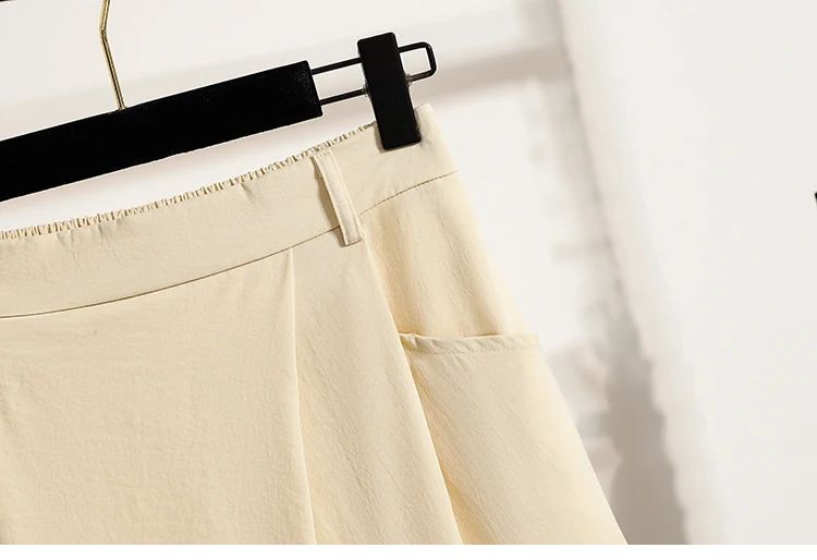 Summer Women Plus Size Skirt 2025 New High Waist Irregular Mid Long Skirt Woman Elastic Waist A Line Pleated Big Size Skirts