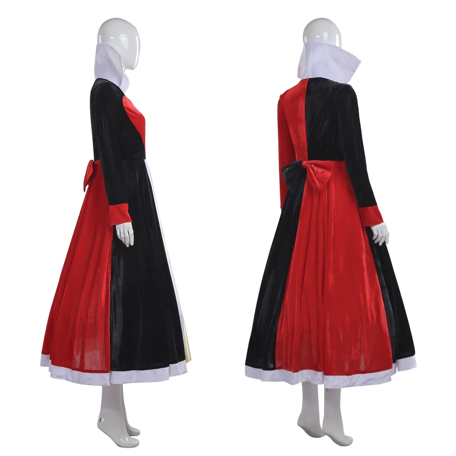 Halloween Queen of Hearts Costume Alice in Wonderland Dress Women Adult Sexy Poker Queen Cosplay Halloween Fancy Dress Plus Size