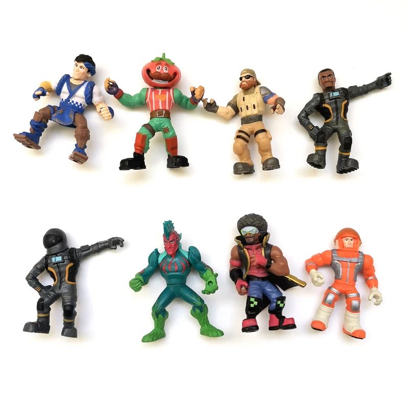 5 Peças Novo Jogo PVE PVP Raro Soldado Fortniting com Arma de Fogo Boneco Modelo Coleção Limitada Brinquedo de Presente Para Criança Menino Menina Adulto