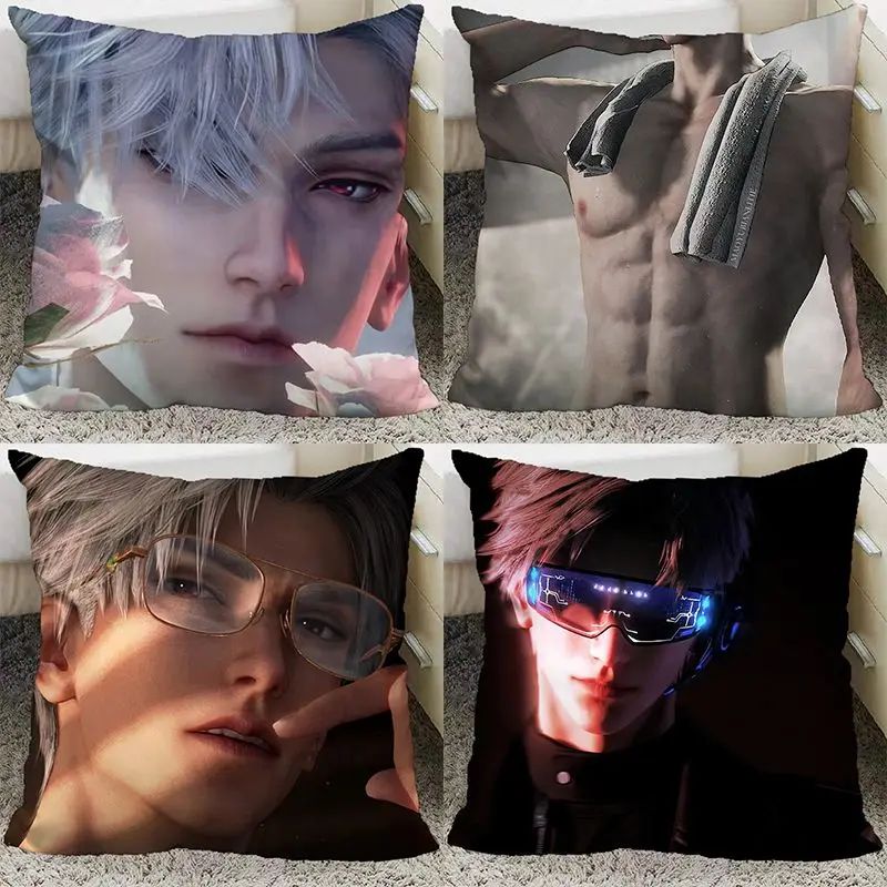 Game Love and Deepspace Sylus Pillow and Pillowcase Double Sided Pattern Throw Pillows 40x40cm