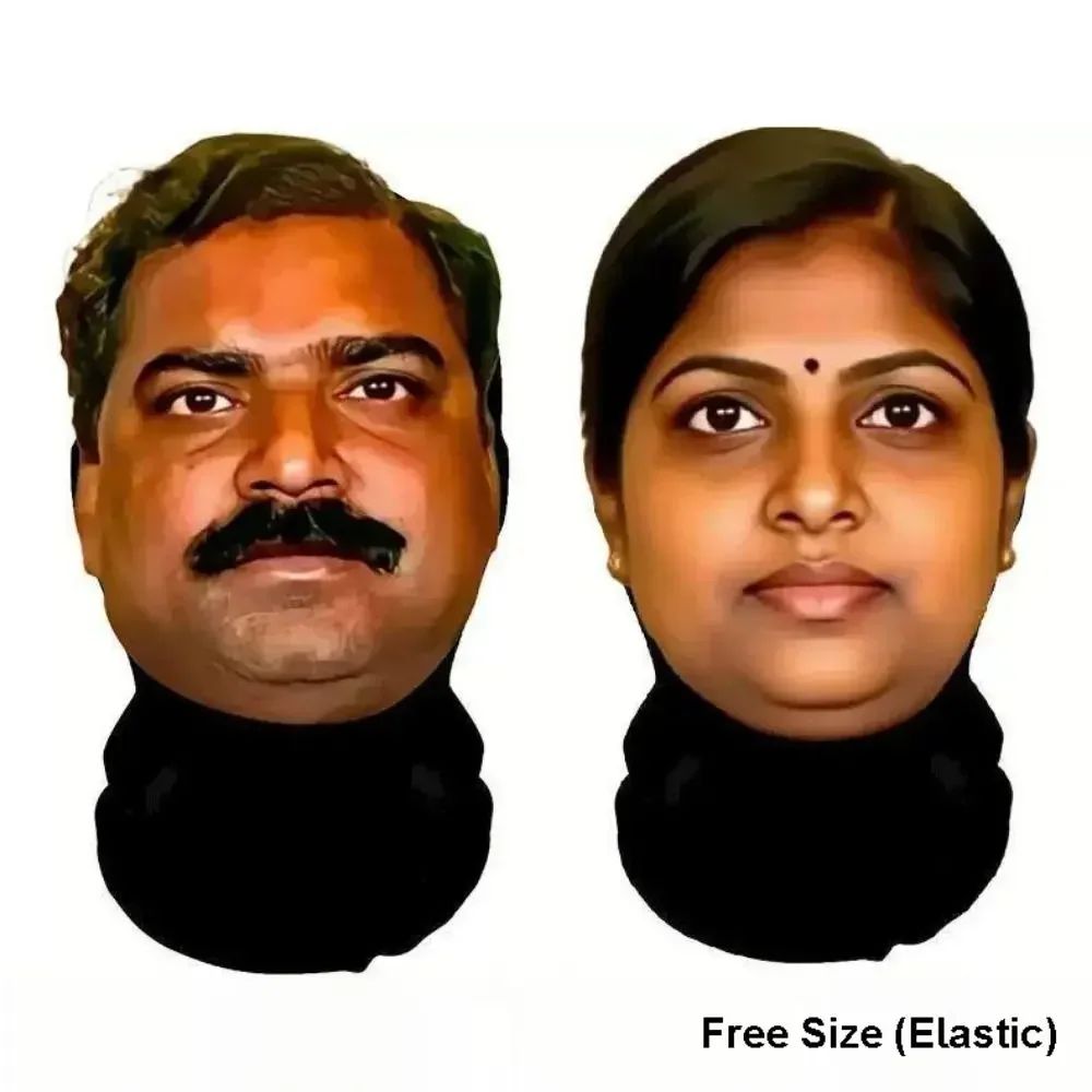Indian-Style Party Realistic Mask Headgear – Abstract & Funny Cosplay Mask, Essential Gear for Cycling & Going Out