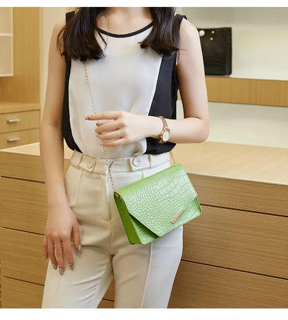 Mini Women's Shoulder Bag Luxury Brand Handbags for Women 2024 High Quality White Purse PU Hasp Messenger Bag Ladies Hand Bag