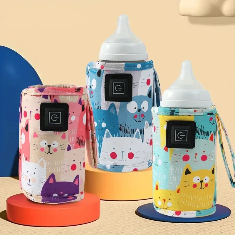 Bottle Warmer Multi Functional Bottle Heater Portable Adjustable USB Insulated Bag Baby Milk Food Warmer Tool Home Car Travel