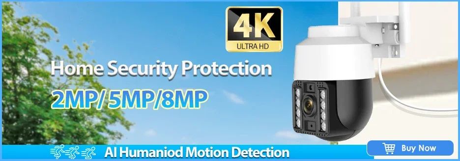 9MP Three Lens Dual Screen PTZ ICsee Alexa NVR Security CCTV WiFi Camera Outdoor8X Zoom Security Camera 4K Video Surveillance