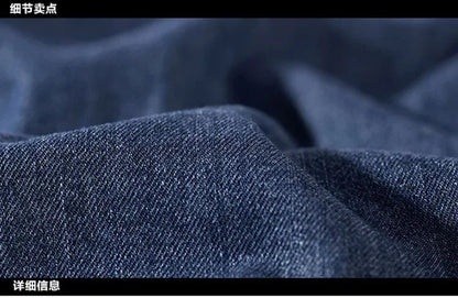 2024 Spring Men's Denim Jeans Shirts Long Sleeve 100% Cotton Single-Breasted Shirts Handsome Hombre Casual Jean Shirt Tops Men