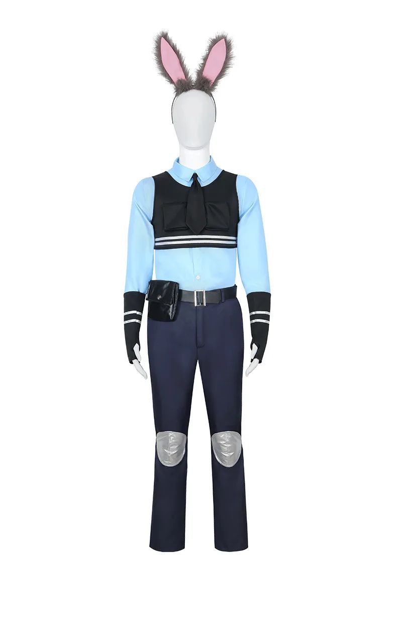 New Animal Judy Hopps Halloween Cosplay Costume For City Rabbit Police Officer Zoo Costume Fancy Dress Up Gifts Adult Children