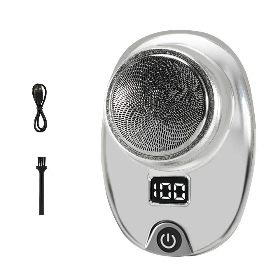 Portable Mini Electric Rechargeable Shaver Digital Power Display Mens Razor Waterproof Cordless Razor Beard Shaver for Face Body