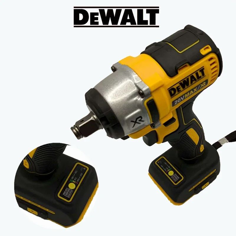Dewalt DCF880 Chave de Impacto sem Fio 20V 2300RPM Recarregável Chave Elétrica Bateria de Lítio Ferramentas Elétricas