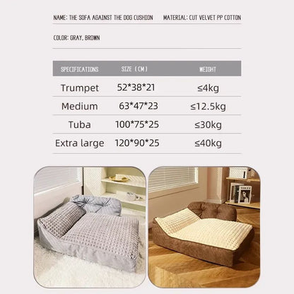 Tapete Aconchegante Xadrez para Pets no Inverno - Cama de Luxo Removível e Lavável para Cães e Gatos Pequenos/Médios - Acessórios para Dormir