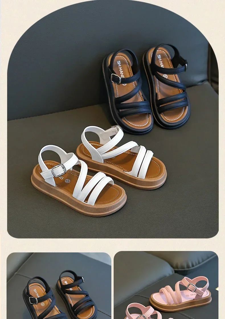 Baby Girls Sandals Summer Casual Children Sandals Girls Flat Shoes Fashion Casual Non Slip Kids Beach Shoes sandalias de mujer