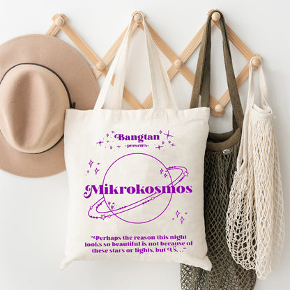 Bangtan Fashion Print Canvas Tote Bag, Reusable Shopper Bag, Versatile Shoulder Bag, Versatile Handbag For Men, Gift For Her