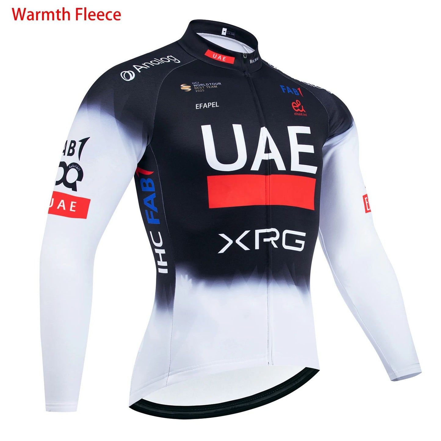 Winter 2025 UAE New Cycling Jacket Maillot Men Women MTB Ropa Ciclismo Thermal Fleece Road Bicycle Jersey Coat Clothing