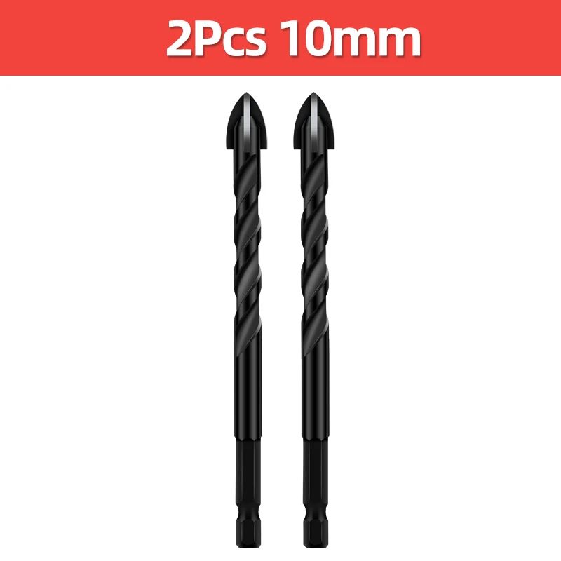 Cross Hex Tile Drill Bit For Glass Concrete Ceramic Tile Hole Opener Tunsten Carbide Hard Alloy Bits Set Tools 3 4 5 6 8 10 12mm
